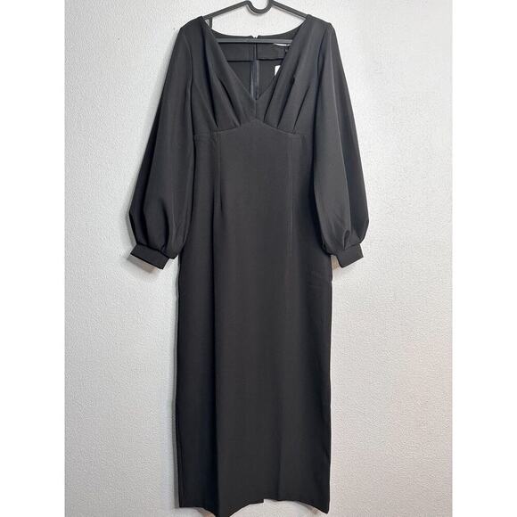 Elagia Women's Black Long Formal Dress Size S Long Sleeve - Picture 1 of 14
